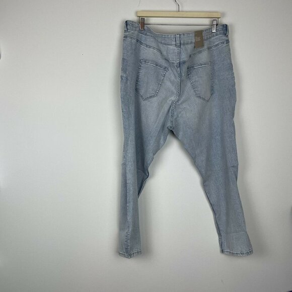 H&M Light Wash High Rise Skinny Jeans Plus Size 4x - Picture 3 of 5